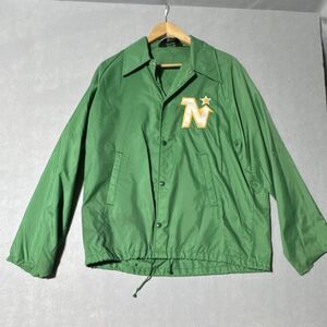 David Peyser Vintage Green Jacket MN North Star Patch Logo Men's Size L